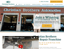 Tablet Screenshot of christianbrothersfranchise.com
